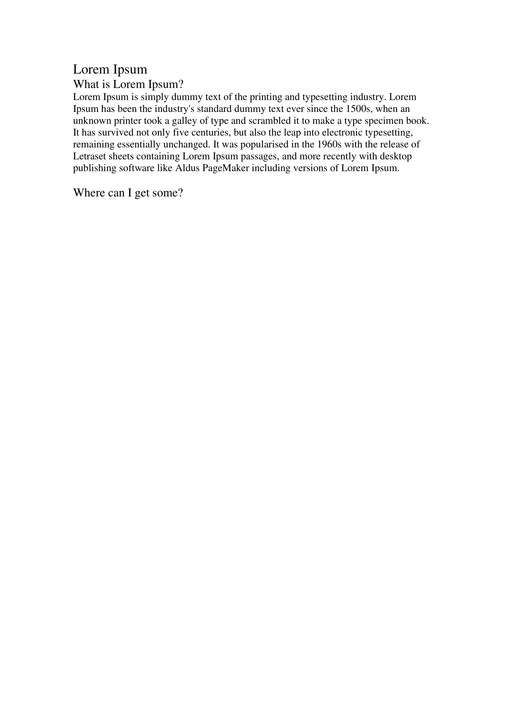 Paragraphs selected from the sample document