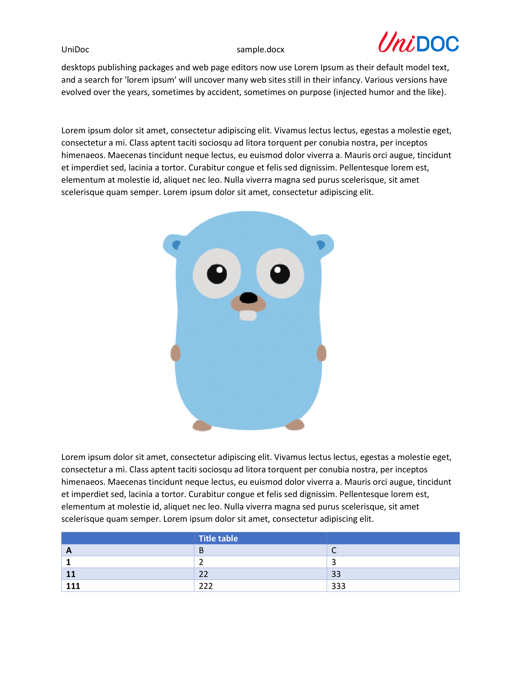 Sample document page 2