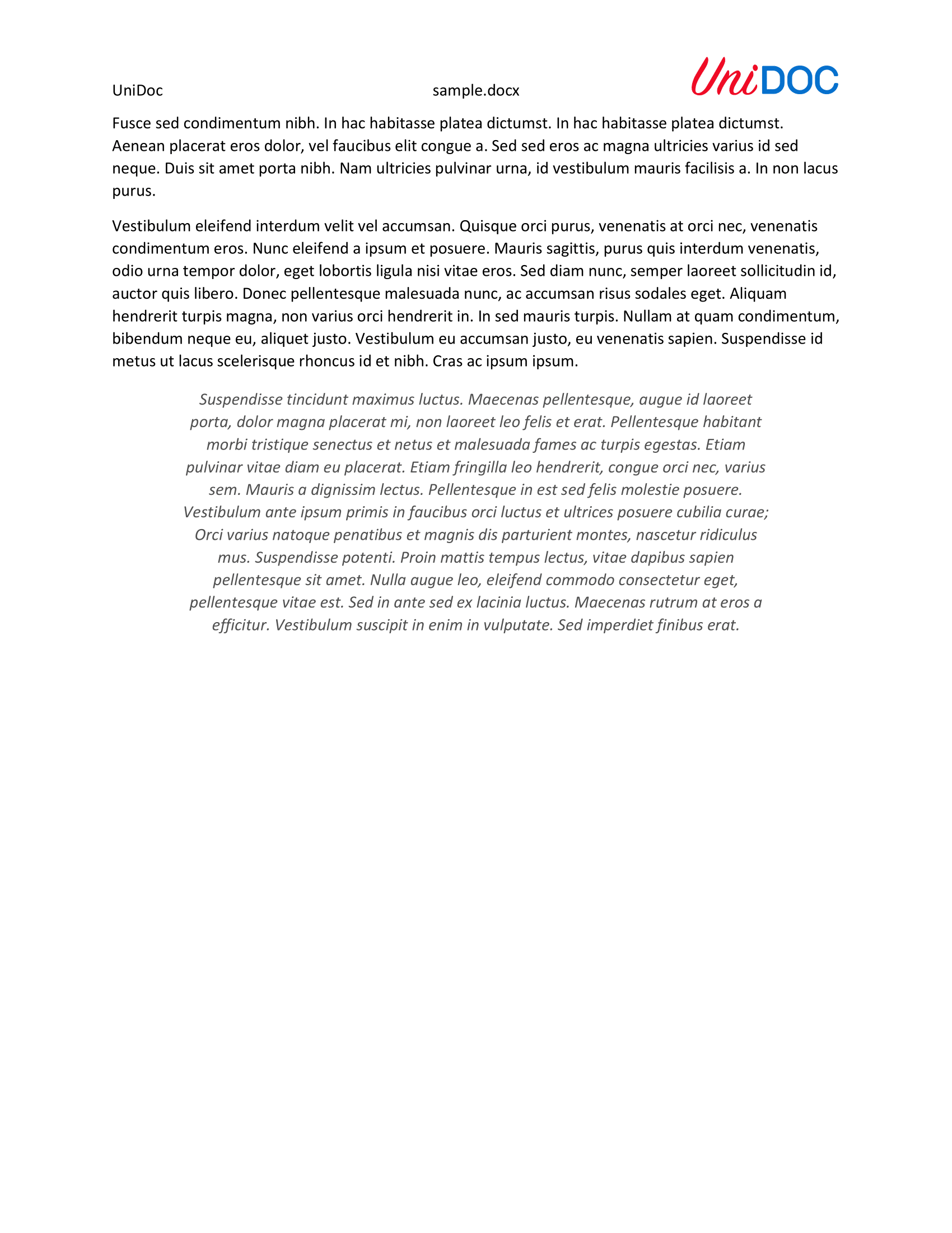 Sample document page 3