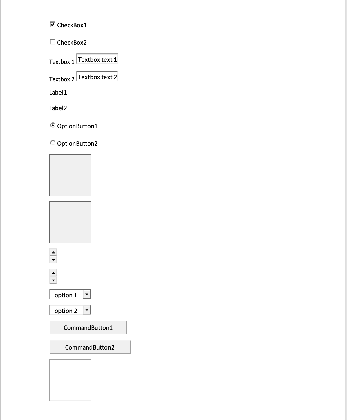 First page of the ActiveX document