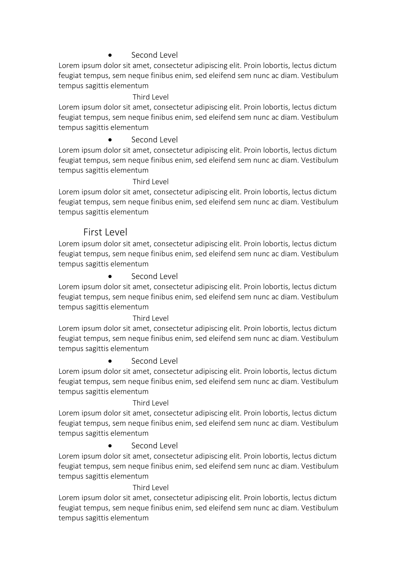 Second page of headings and body text