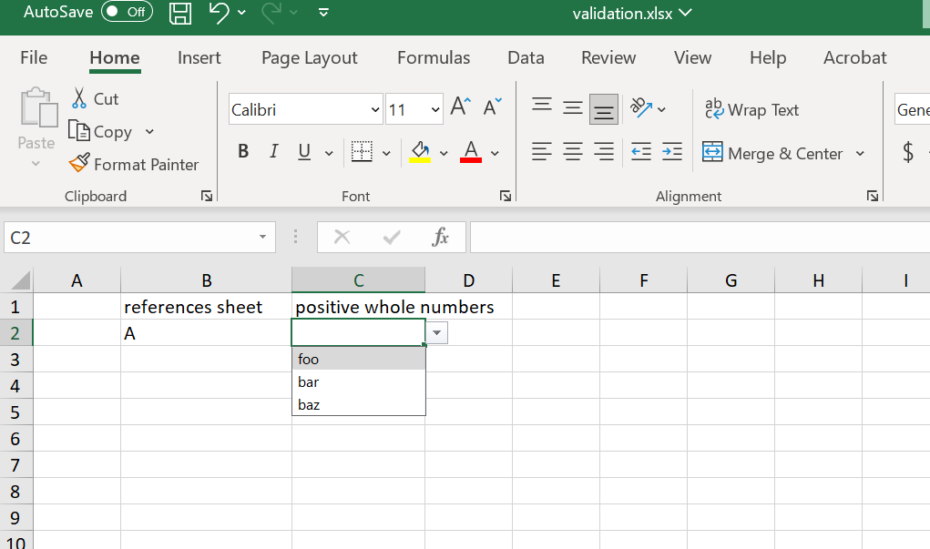Drop-down with values specified in code