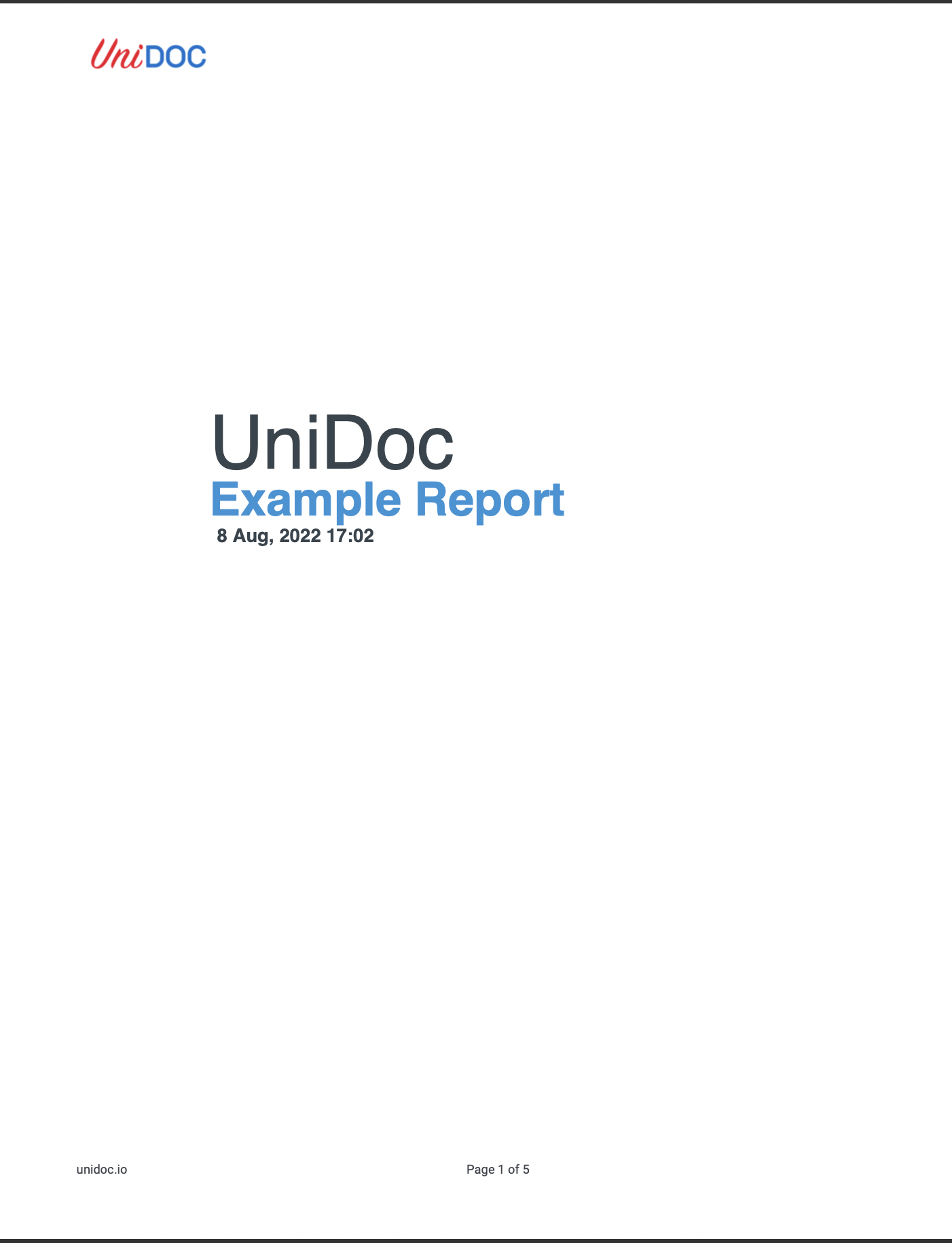 PDF report