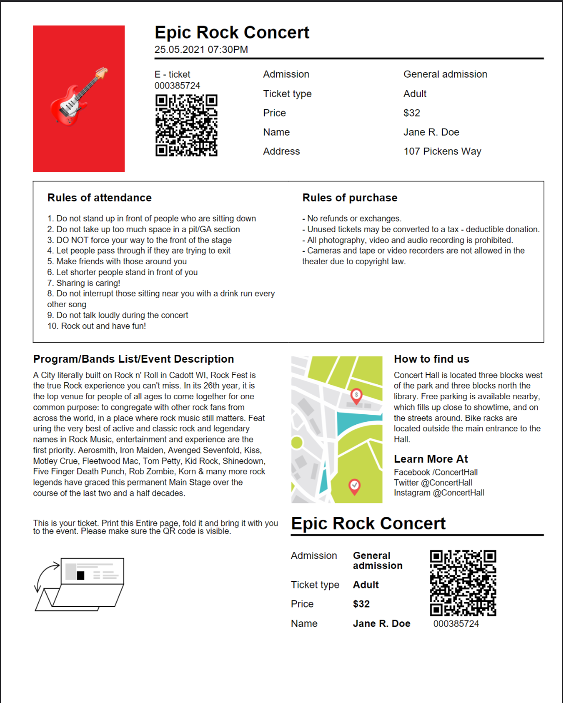 Concert Ticket